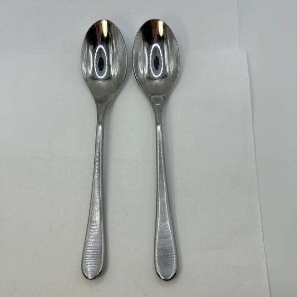 2 Place/Oval Soup Spoon Brynley Satin (Stainless) by Mikasa 8" - Picture 6 of 6